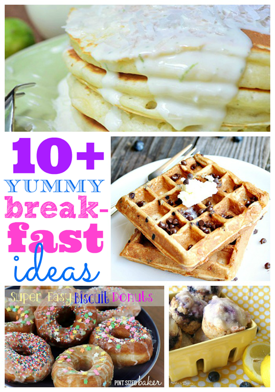 Over ten yummy breakfast ideas at #gingersnapcrafts #linkparty #feature #recipe 