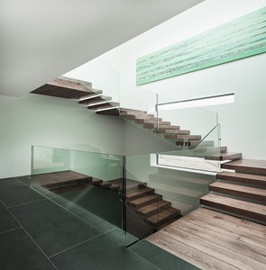 Escaleras diseño-de-escaleras-baranda-de-cristal