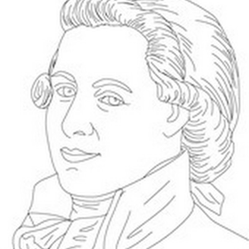 Colorear dibujo de Mozart