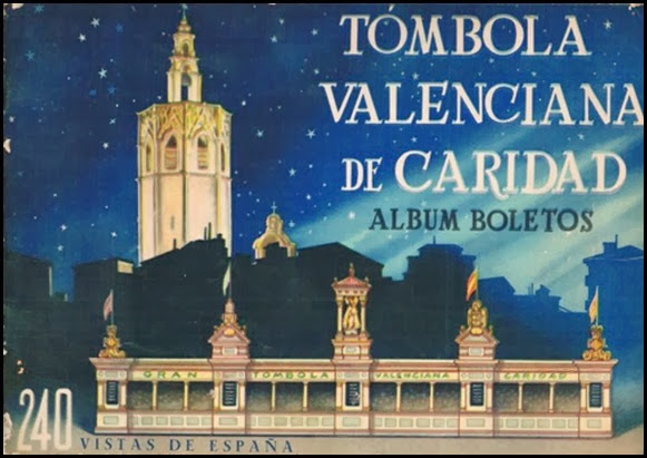 Porta álbum Tombola Valenciana de Caridad. 1957