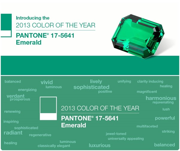 È il verde smeraldo il colore PANTONE® 2013 | The colours of my closet