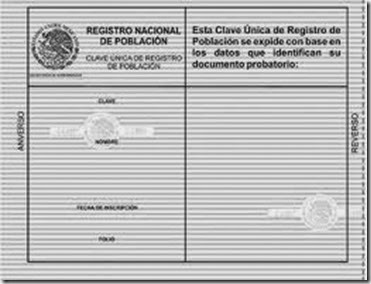 Imagen descriptiva de la CURP verde a Blanco y Negro Imagen descriptiva de la CURP verde a color pero Blanco y Negro Certificada es oficial 2019 2020 2021