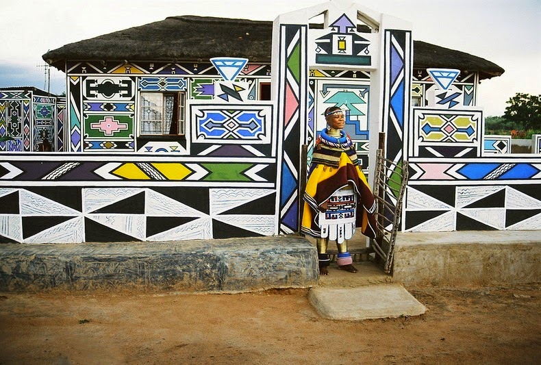 Image result for Ndebele houses