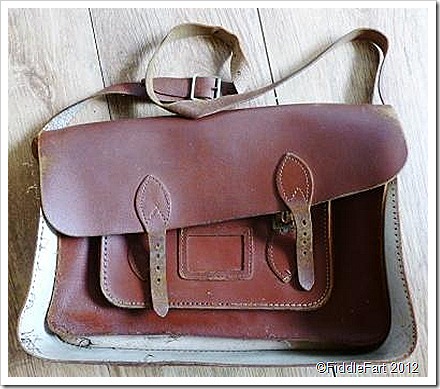 vintage school satchel