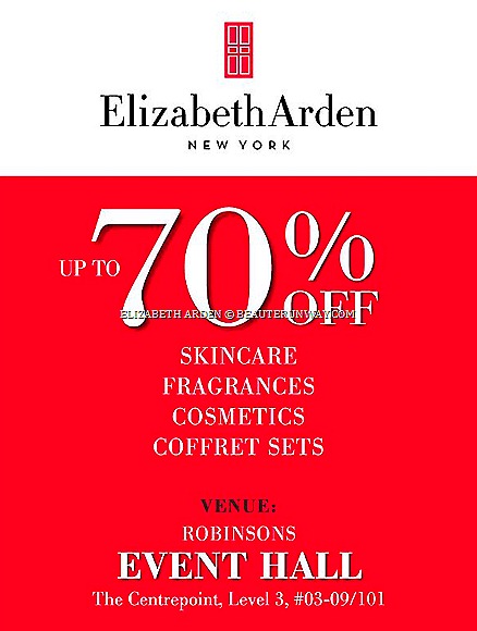 Elizabeth Arden SALE skincare, fragrances cosmetics coffret set Prevage Ceramide Gold Red Door 8 hour  Robinsons Centrepoint