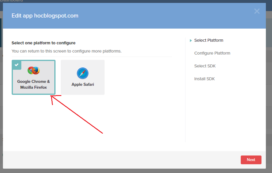 Chọn thông báo qua Chrome và Firefox Chon thong bao qua Chrome va Firefox