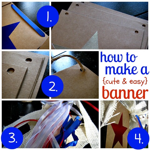 banner tutorial 4th of July