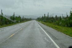 rain and gray on the Richardson Highway