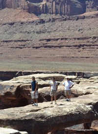 Standing on Musselman Arch - but they don't look like they are in midair!