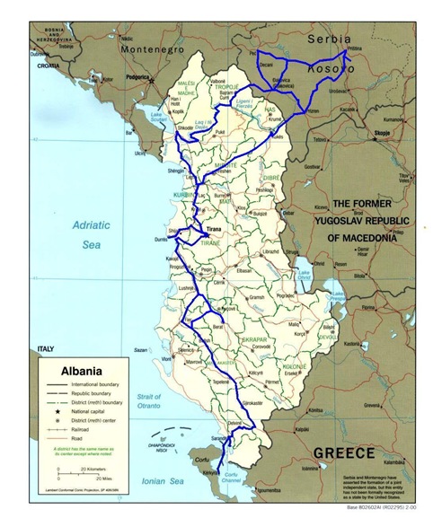 albania route map 6