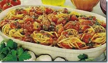 Spaghetti con sugo di baccalà