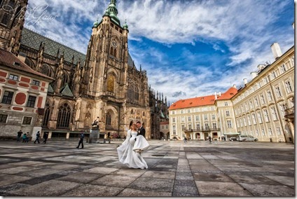 фотографии со свадьбы в Праге