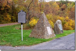 Marker D-10 and two other related monuments