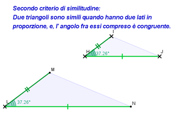 2° criterio similitudine triangoli