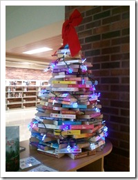 Library Book Holiday Tree