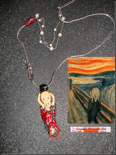 Edvard Munch - The Scream Inspired Necklace