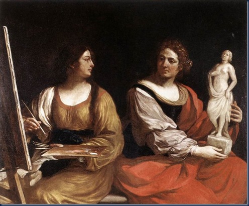 Alegoria de la pintura y la escultura 1637