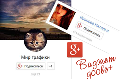 виджет гугл плюс виджет гугл плюс