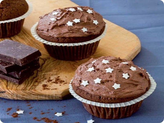 Cupcakes al cioccolato pandistelle