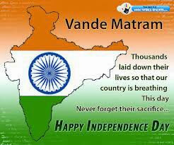 Happy Independence Day Photos With Wording English Hindi