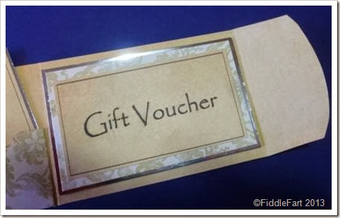 It's All Fiddle Fart: Sizziz Gift Card Holder – Gift Voucher.