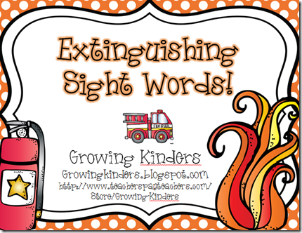 extinguish sight words
