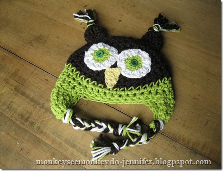 custom crochet owl hat (4)