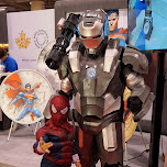 ironman and spiderman at Fanexpo 2014 in Toronto, Canada 
