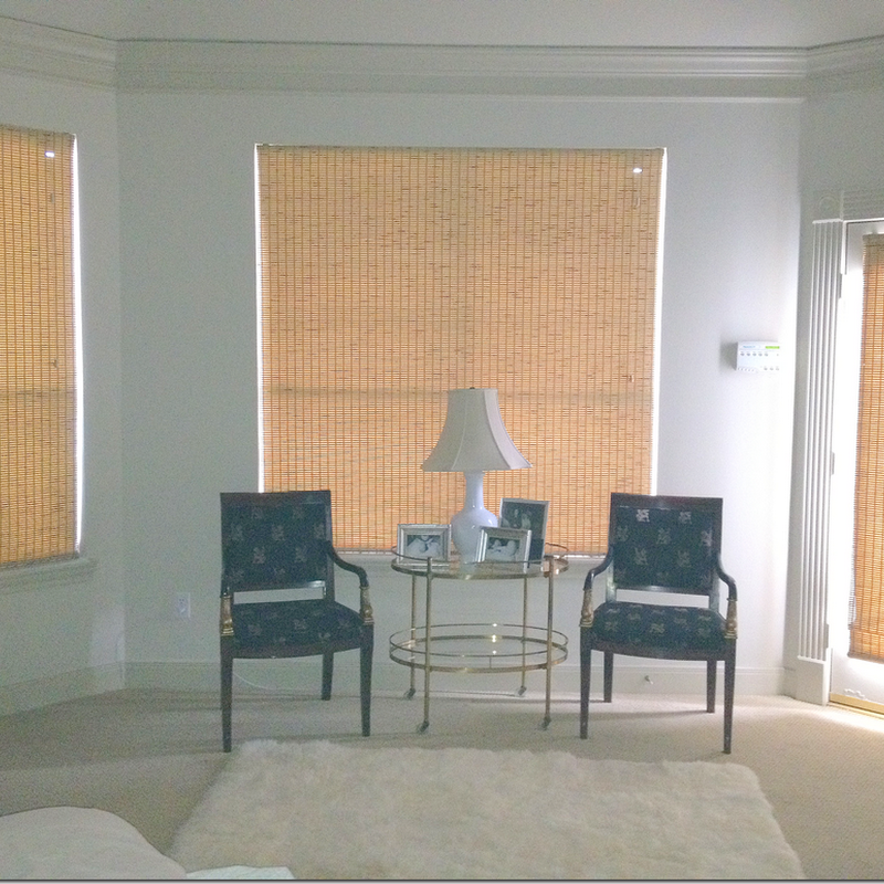 Bamboo Shades In Sunroom