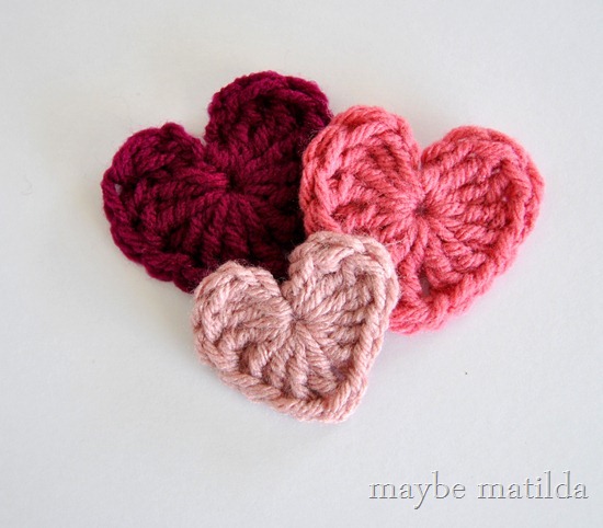 Crochet Valentine Hearts Tutorial 