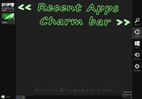 Charm bar & Recent Apps
