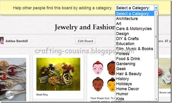 Pinterest Categories