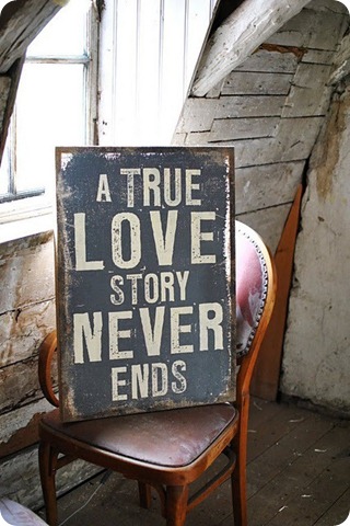 una verdadera historia de amor nunca termina