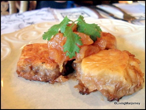 Restaurante Pia Y Damaso 04: Filo Tart with Pork Asado, Apple Relish