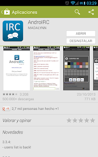 Cosas de Android: ANDRO IRC