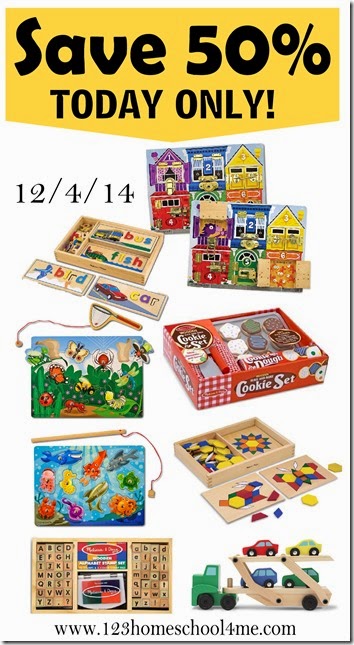 save on best Christmas toys for kids! TODAY only save 50% on Melissa and Doug toys for preschool, homeschool, early learning, handosn play, and more! save on best Christmas toys for kids! TODAY only save 50% on Melissa and Doug toys for preschool, homeschool, early learning, handosn play, and more!