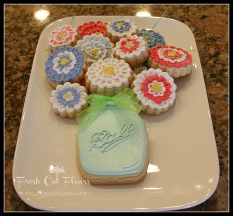 Ball Jar Cookie Bouquet