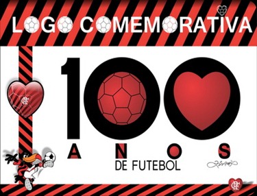 Logo Flamengo 100 Anos de Futebol