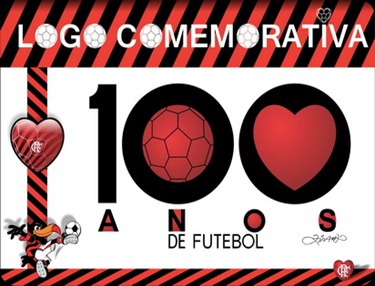 Logo Flamengo 100 Anos de Futebol Logo Flamengo 100 Anos de Futebol