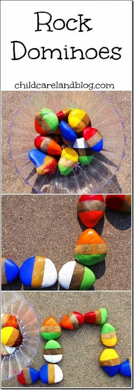 Rock Dominoes are a great nature inspired kids activity #kidsactivities #nature #preschool Rock Dominoes are a great nature inspired kids activity #kidsactivities #nature #preschool