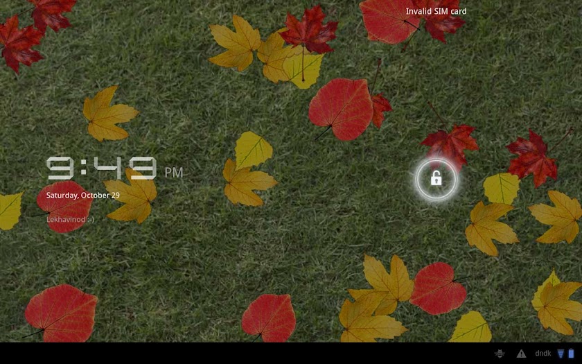 Autumn Leaves Donate LWP Screen 3