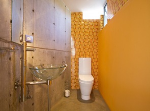 Baño moderno baño moderno lavabo de dieño en vidrio