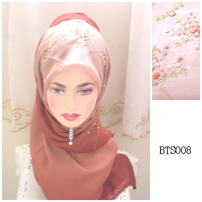 tudung bawal 3 tone sulam crown tudung bawal 3 tone sulam crown pink belacan