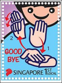 Rainbow Stamp Club: Greeting stamps in sign language..