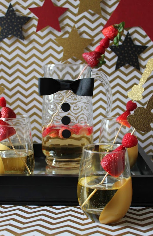 Gold Paint Dipped Wine Glasses