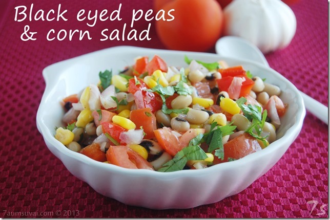 Black eyed peas and corn salad