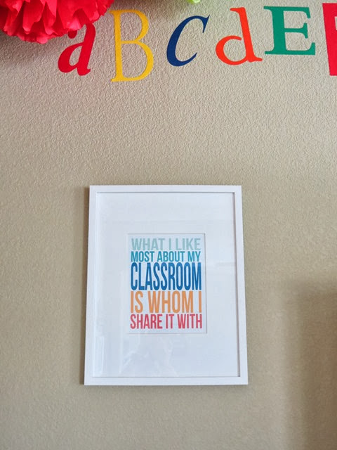 Classroom - My Favorite Thing About My Classroom Is Whom I Share It With www.stylewithcents.blogspot.com