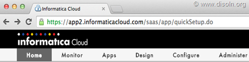 Informatica Cloud Browser Logon