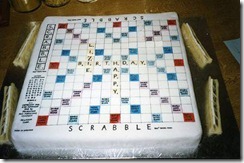 Lizie Scrabble cake