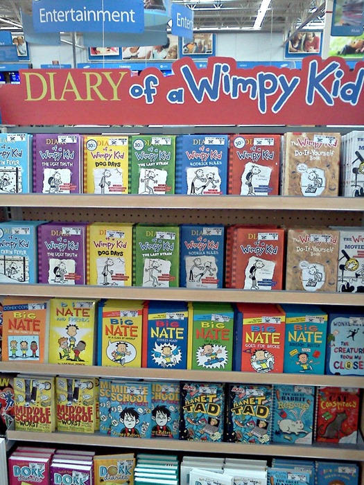 wimpy kid books at Walmart